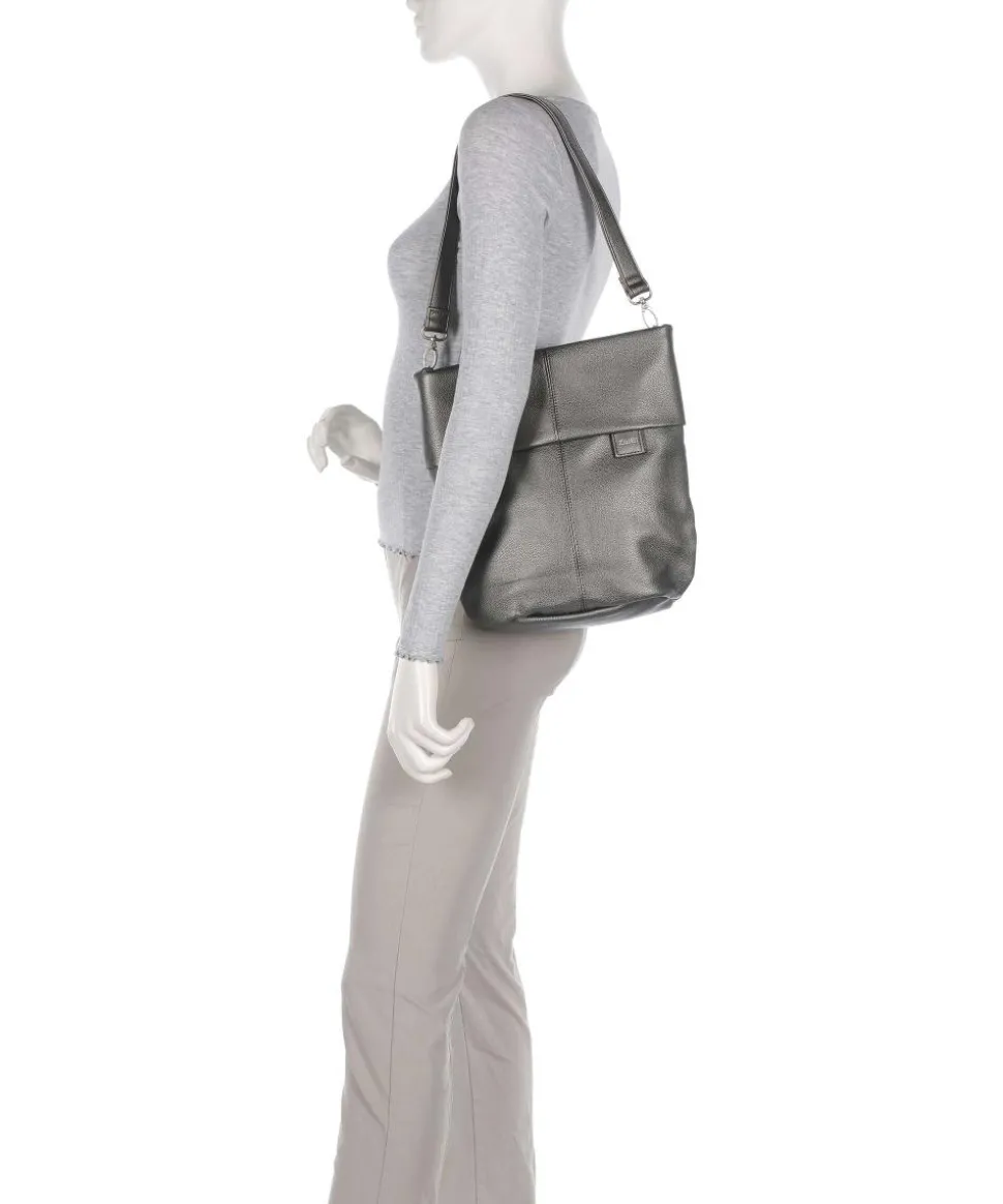 Mademoiselle.M M90 Beuteltasche Lederimitat silber