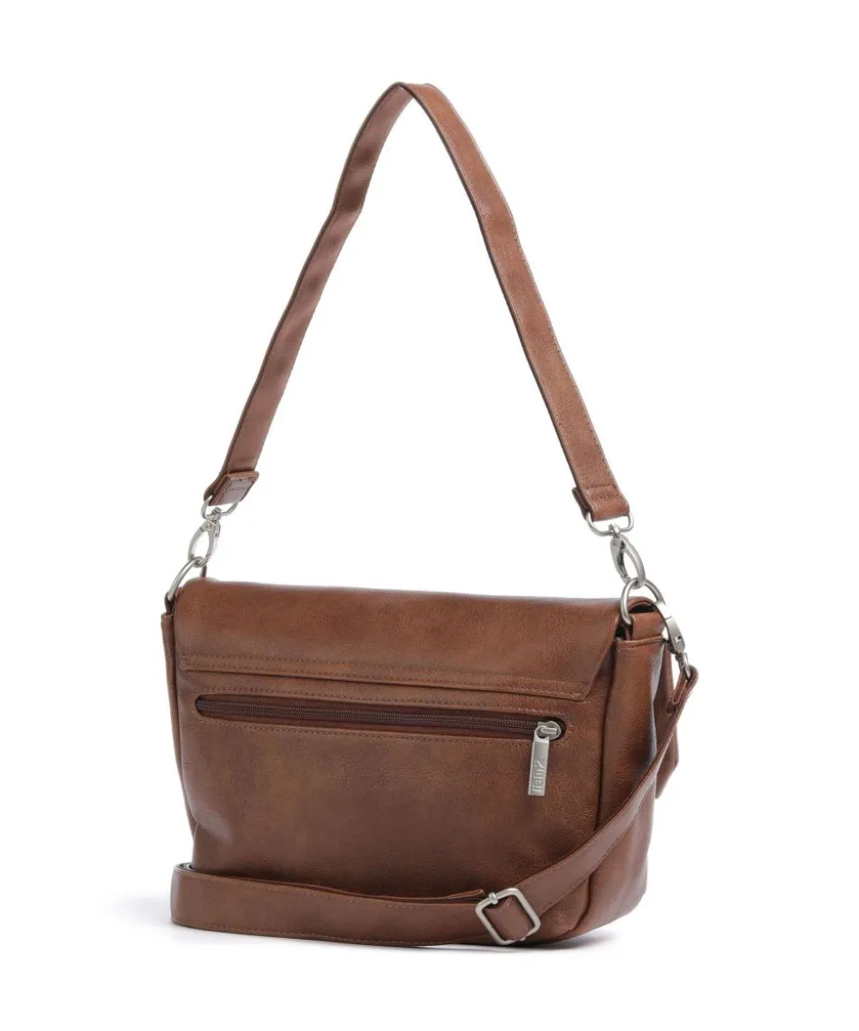 Mademoiselle.M M60 Schultertasche Lederimitat cognac