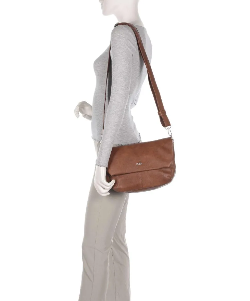 Mademoiselle.M M60 Schultertasche Lederimitat cognac