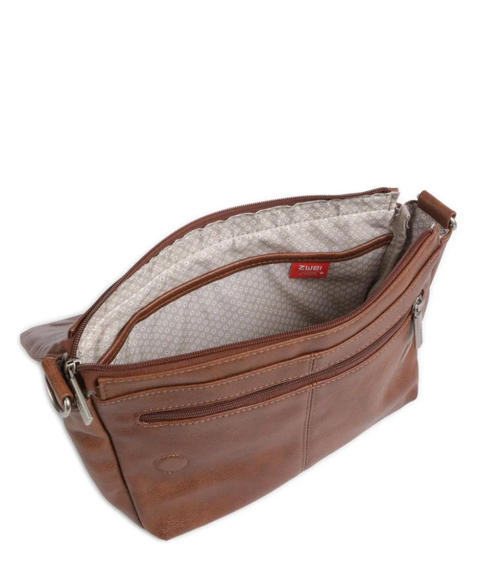 Mademoiselle.M M60 Schultertasche Lederimitat cognac