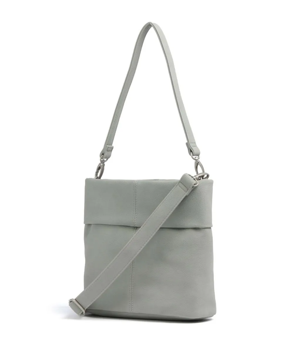 Mademoiselle.M M8 Schultertasche Lederimitat graugrün