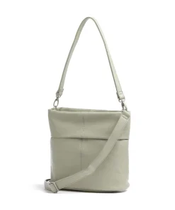 Mademoiselle.M M8 Schultertasche Lederimitat graugrün
