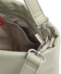 Mademoiselle.M M8 Schultertasche Lederimitat graugrün