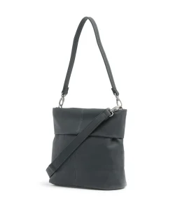 Mademoiselle.M M8 Schultertasche Lederimitat dunkelgrau