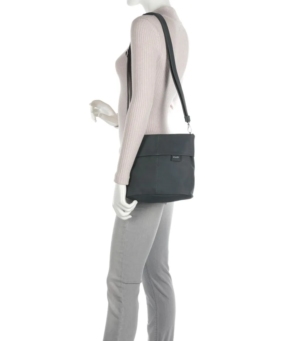 Mademoiselle.M M8 Schultertasche Lederimitat dunkelgrau