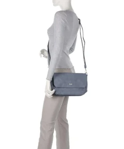 Mademoiselle.M M60 Schultertasche Lederimitat blau