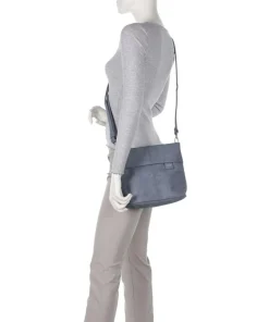 Mademoiselle.M M8 Schultertasche Lederimitat blau