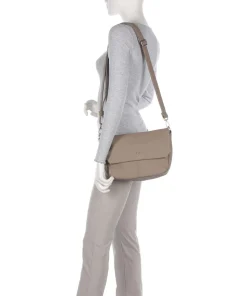 Mademoiselle.M M60 Schultertasche Lederimitat beige
