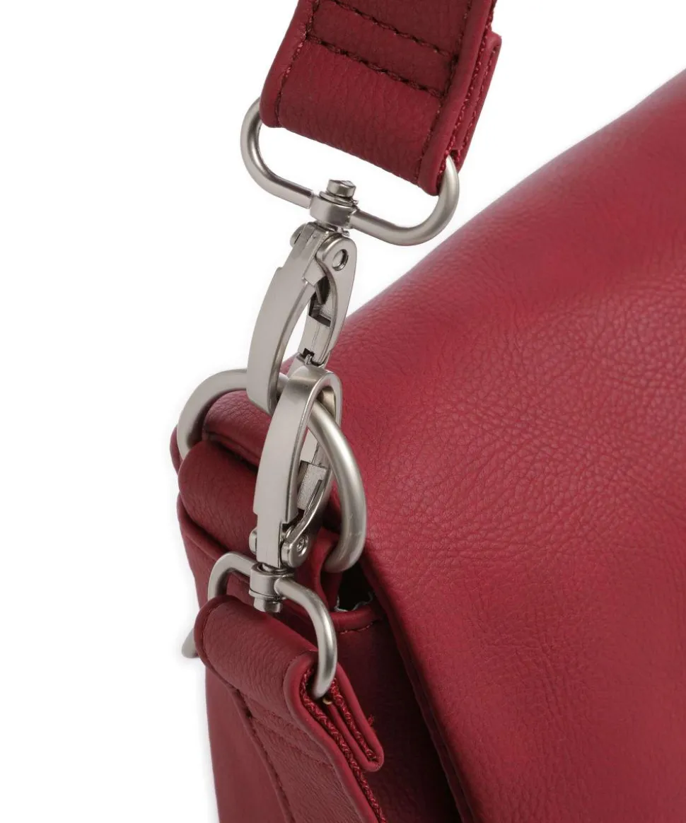 Mademoiselle.M M60 Schultertasche Lederimitat rot