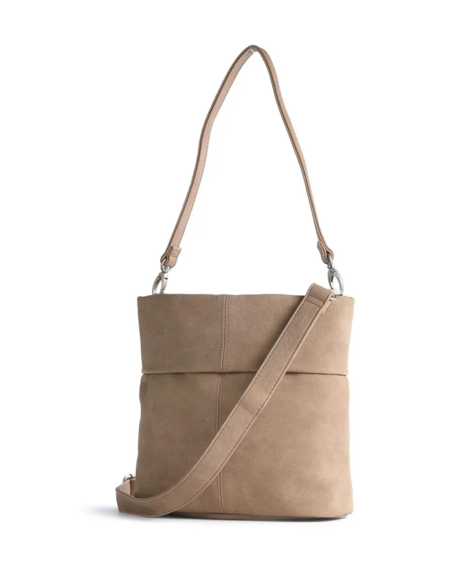Mademoiselle.M M8 Schultertasche Lederimitat beige