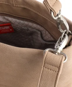 Mademoiselle.M M8 Schultertasche Lederimitat beige