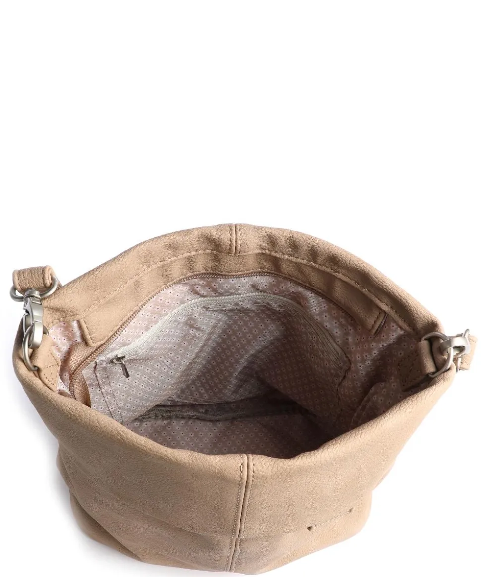 Mademoiselle.M M8 Schultertasche Lederimitat beige