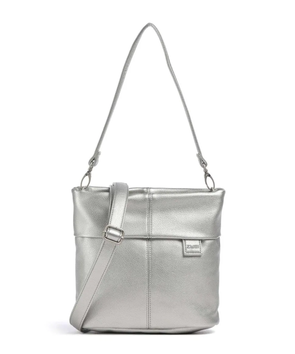 Mademoiselle.M M8 Schultertasche Lederimitat silber