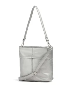 Mademoiselle.M M8 Schultertasche Lederimitat silber