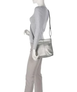 Mademoiselle.M M8 Schultertasche Lederimitat silber