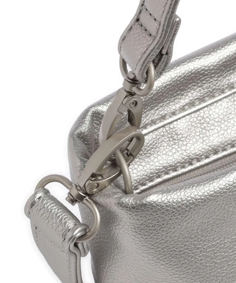 Mademoiselle.M M8 Schultertasche Lederimitat silber