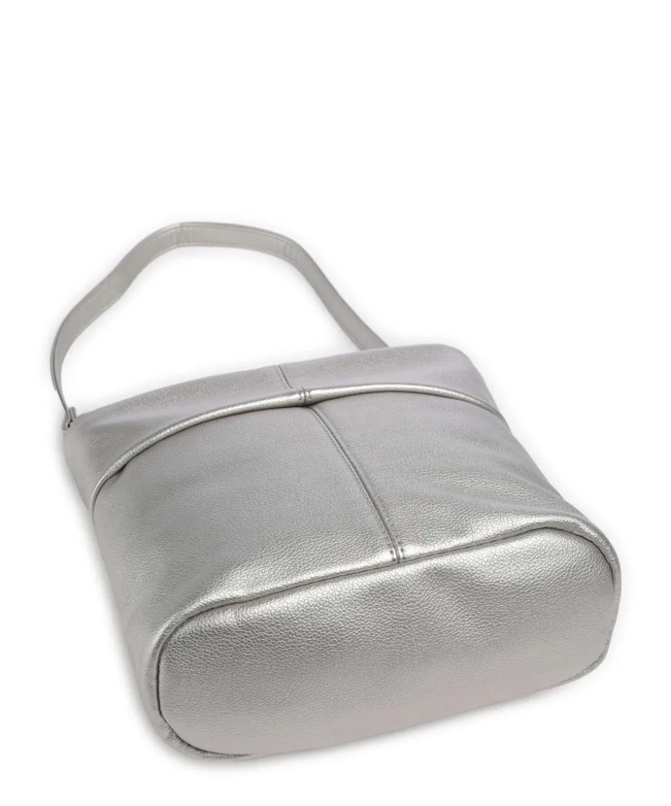 Mademoiselle.M M8 Schultertasche Lederimitat silber