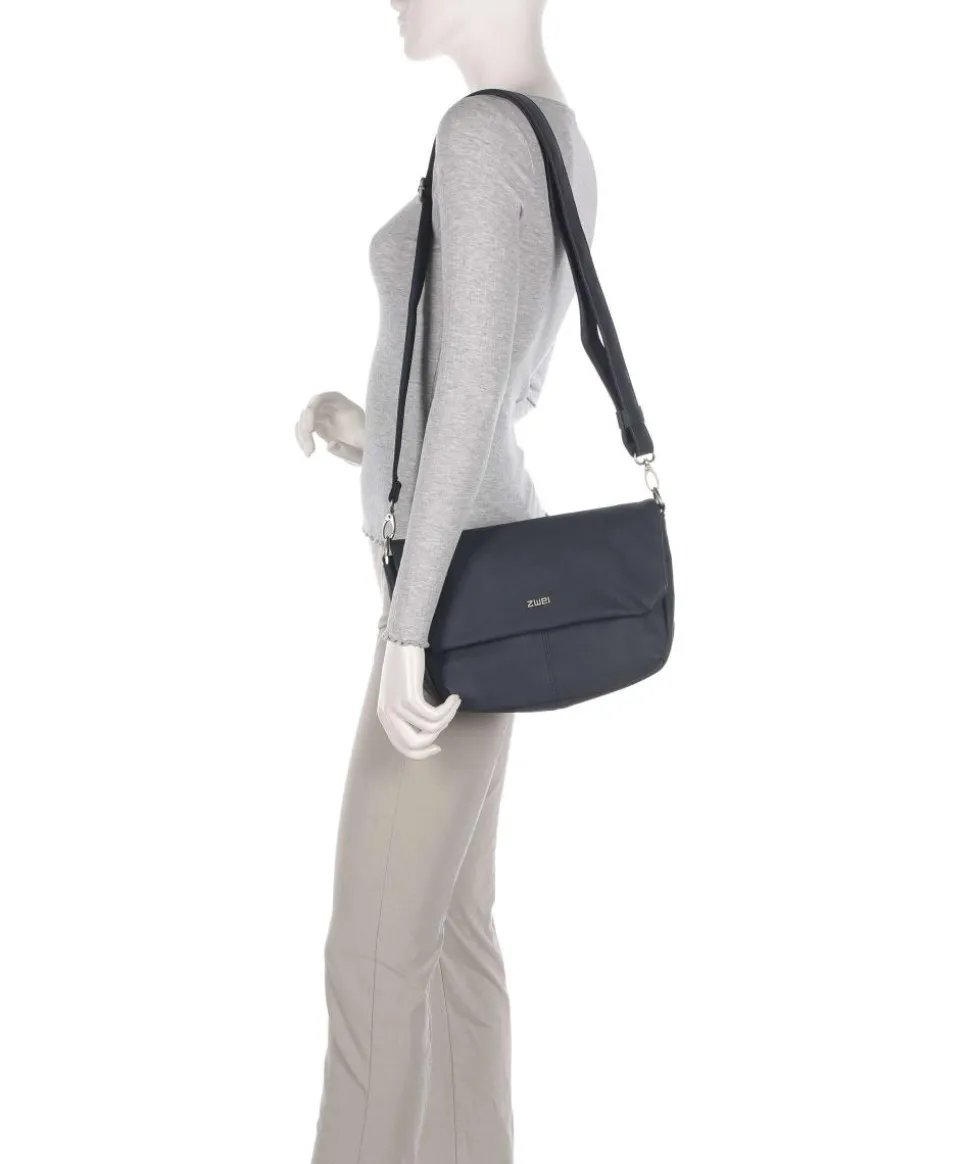 Mademoiselle.M M60 Schultertasche Lederimitat dunkelblau