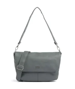 Mademoiselle.M M60 Schultertasche Lederimitat graugrün