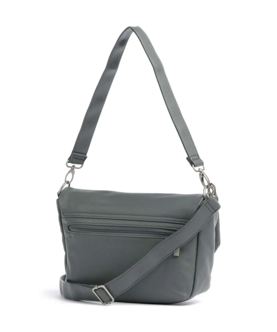 Mademoiselle.M M60 Schultertasche Lederimitat graugrün