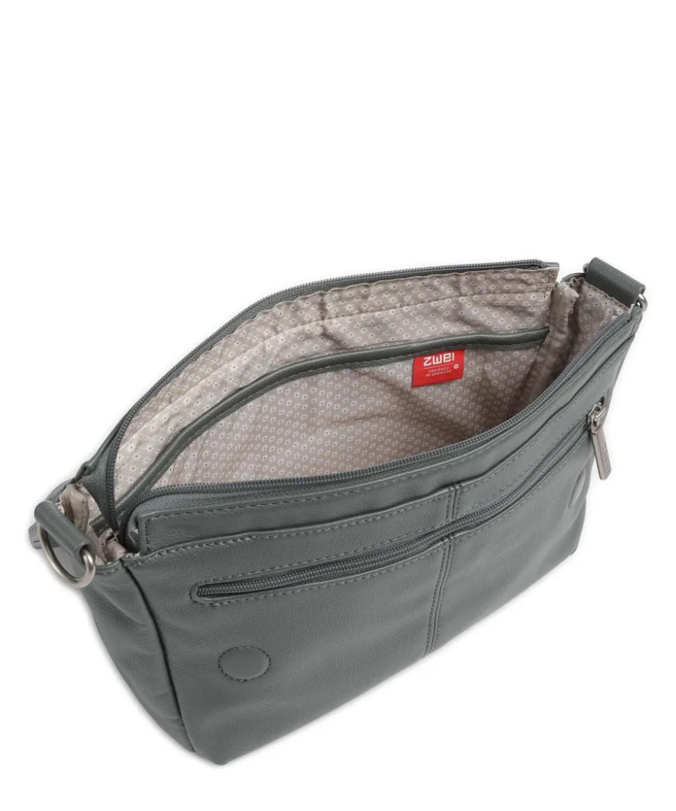 Mademoiselle.M M60 Schultertasche Lederimitat graugrün