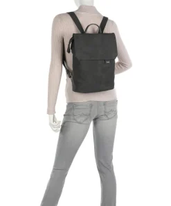 Mademoiselle.M MR13 Rucksack Lederimitat dunkelgrau