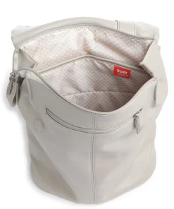 Mademoiselle.M MR13 Rucksack Lederimitat beige/weiß