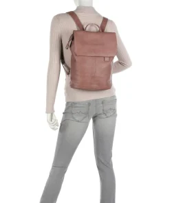 Mademoiselle.M MR13 Rucksack Lederimitat altrosa