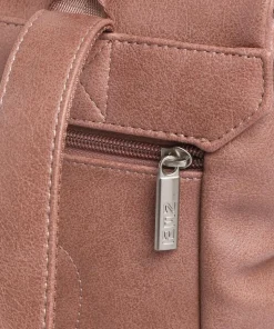 Mademoiselle.M MR13 Rucksack Lederimitat altrosa