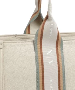 Maggie L Shopper Lederimitat elfenbein