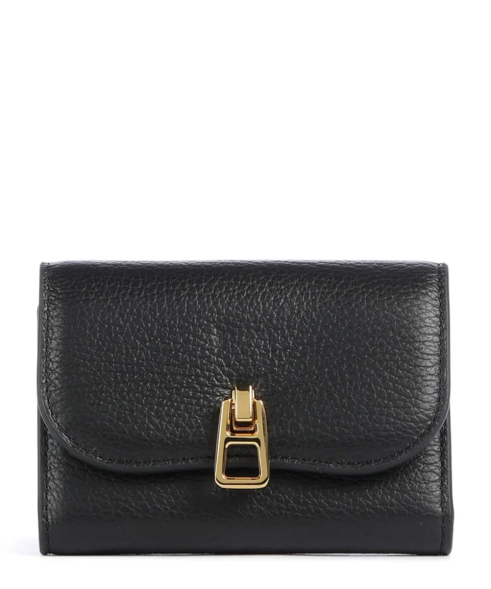 Magie Geldbörse genarbtes Leder schwarz