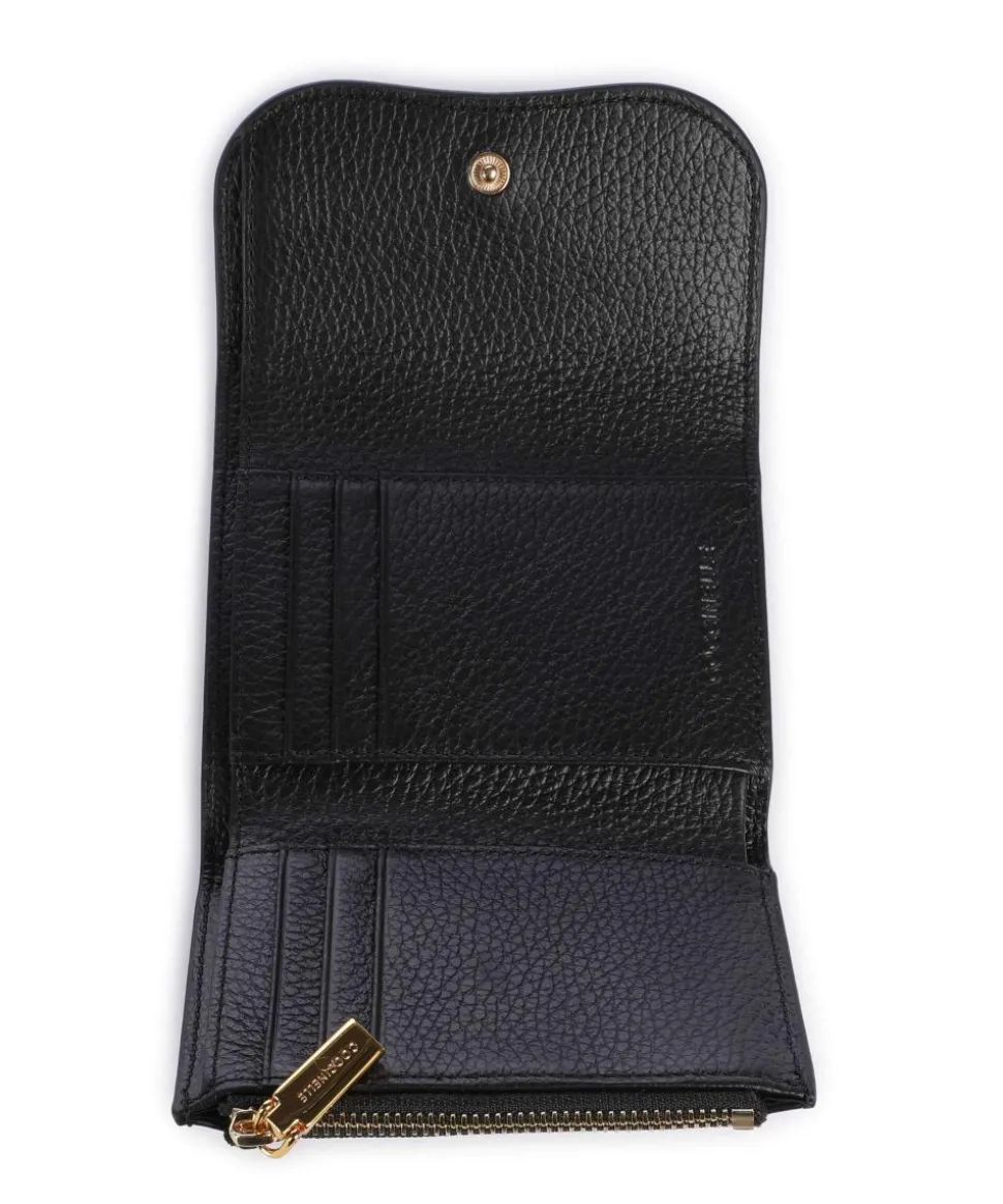 Magie Geldbörse genarbtes Leder schwarz