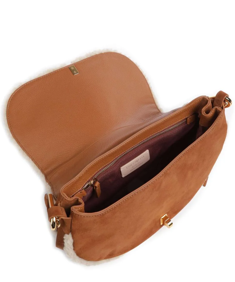 Magie Handtasche aufgerautes Leder braun