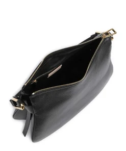 Magie Soft Beuteltasche genarbtes Leder schwarz