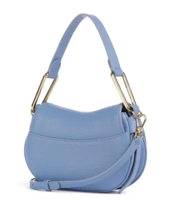 Magie Soft Schultertasche genarbtes Rindsleder blau