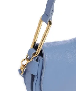 Magie Soft Schultertasche genarbtes Rindsleder blau