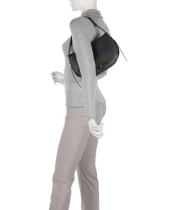 Magie Soft Schultertasche genarbtes Rindsleder schwarz