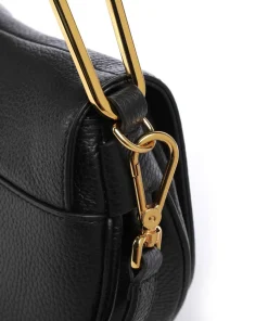 Magie Soft Schultertasche genarbtes Rindsleder schwarz