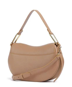 Magie Soft Schultertasche genarbtes Rindsleder hellbraun