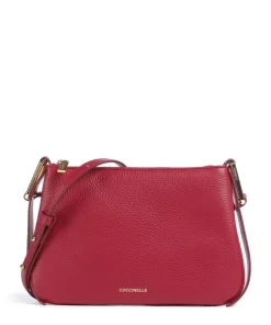 Magie Umhängetasche genarbtes Leder rot