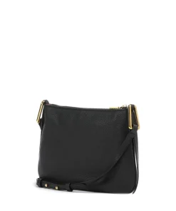 Magie Umhängetasche genarbtes Rindsleder schwarz