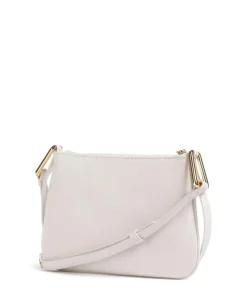 Magie Umhängetasche genarbtes Leder weiß