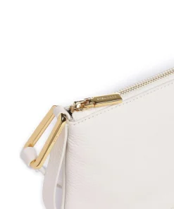 Magie Umhängetasche genarbtes Leder weiß