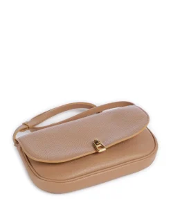 Magie Umhängetasche genarbtes Leder hellbraun