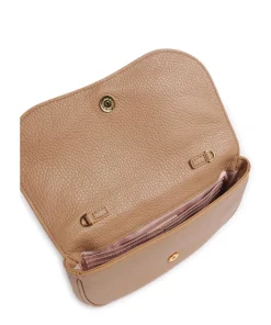 Magie Umhängetasche genarbtes Leder hellbraun