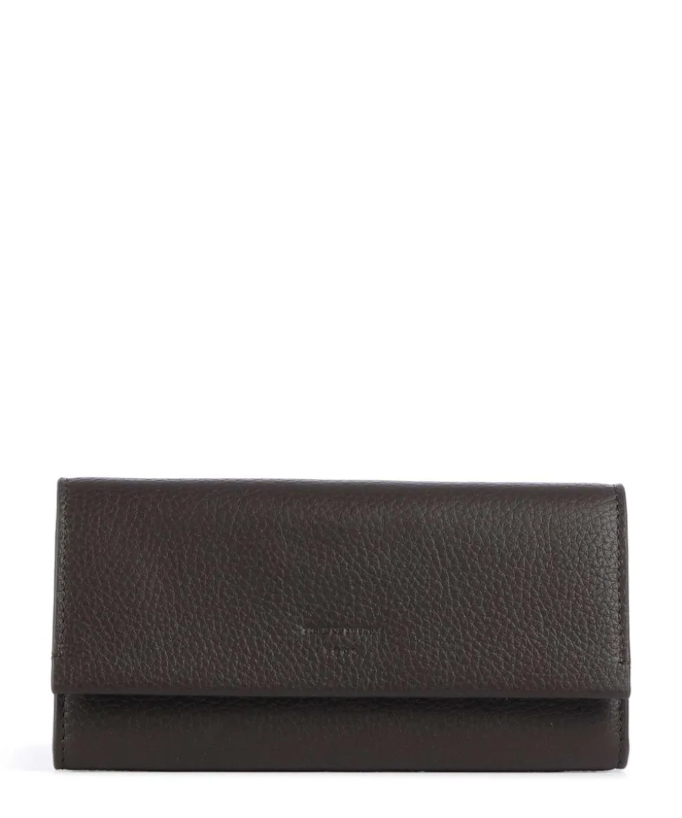 Maglia RFID Geldbörse genarbtes Rindsleder dunkelbraun