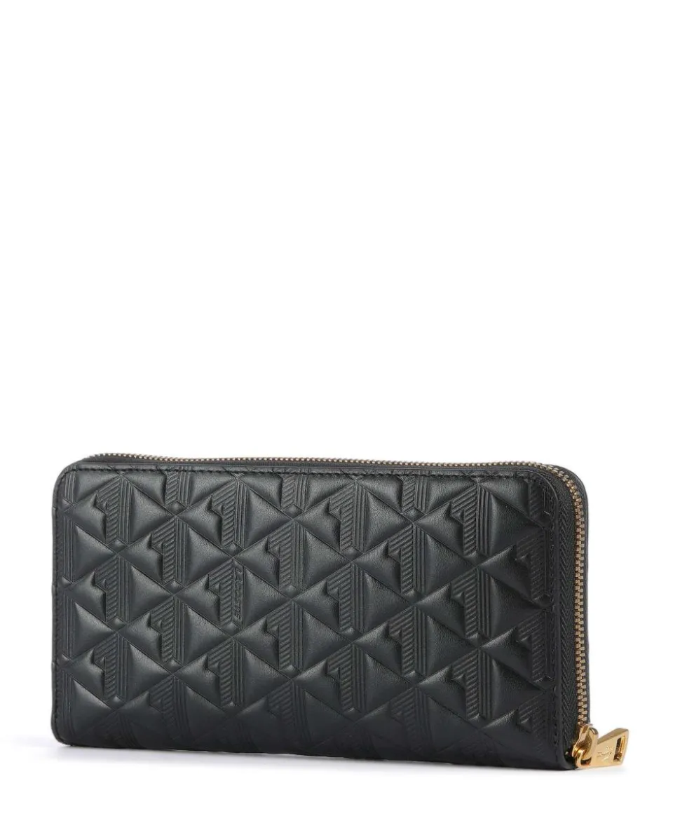 Maheki RFID Geldbörse geprägtes Rindsleder schwarz