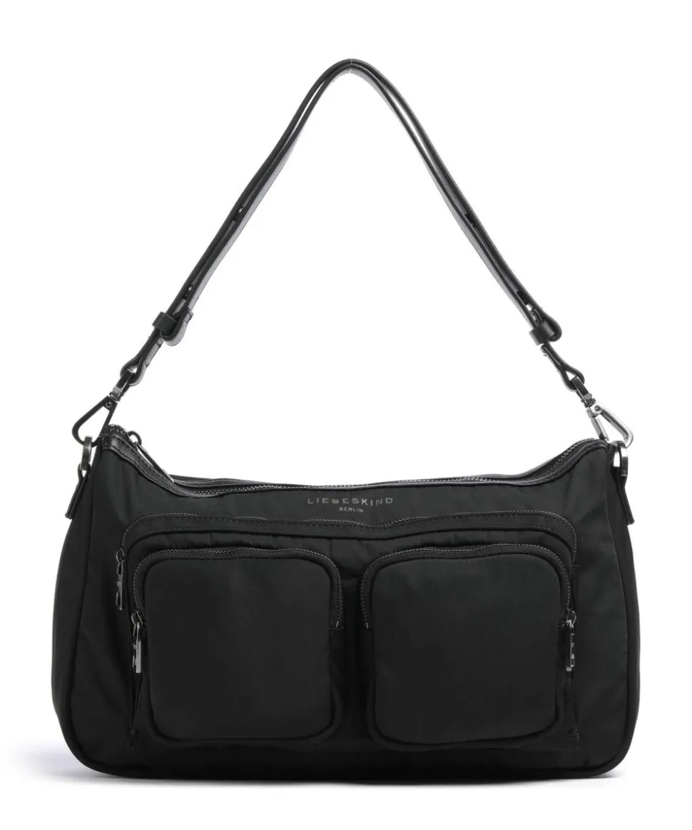 Maia Nylon M Schultertasche Nylon schwarz