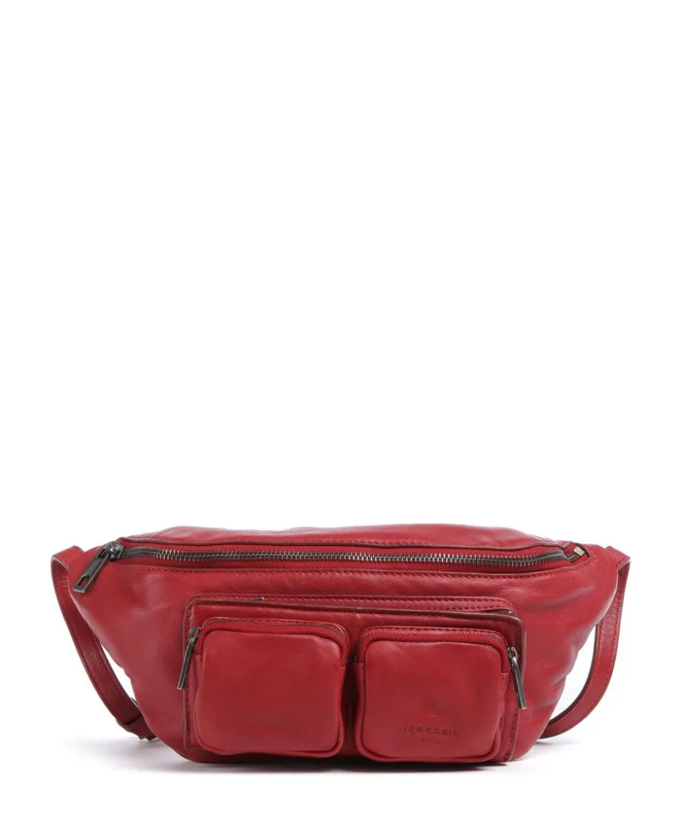 Maia Sheep Natural M Gürteltasche Schafsleder dunkelrot