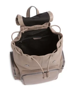 Maia Sheep Natural M Rucksack Schafsleder taupe